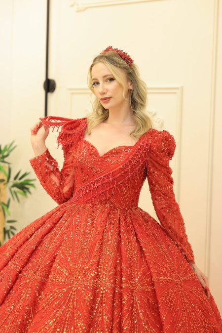 İlave Kol Kırmızı Straplez Kınalık, Kına Çıkış